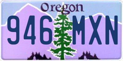 OR license plate 946MXN