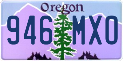 OR license plate 946MXO