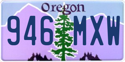 OR license plate 946MXW