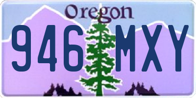 OR license plate 946MXY