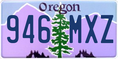 OR license plate 946MXZ