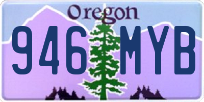 OR license plate 946MYB