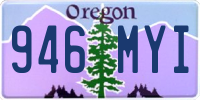 OR license plate 946MYI