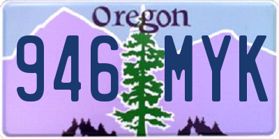 OR license plate 946MYK
