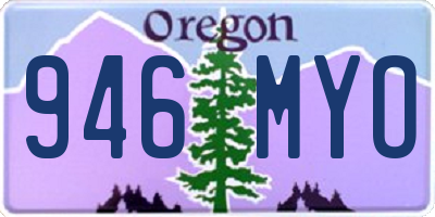OR license plate 946MYO