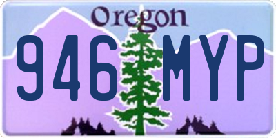 OR license plate 946MYP