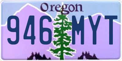 OR license plate 946MYT