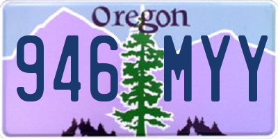 OR license plate 946MYY
