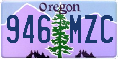 OR license plate 946MZC