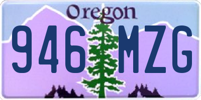 OR license plate 946MZG