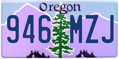 OR license plate 946MZJ