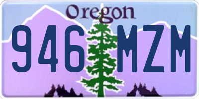 OR license plate 946MZM