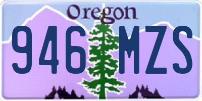OR license plate 946MZS