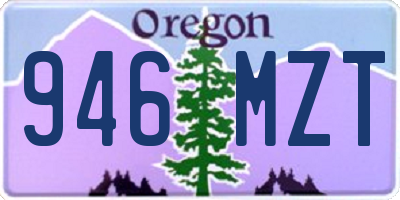 OR license plate 946MZT