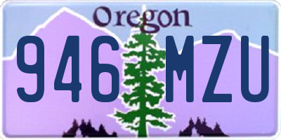 OR license plate 946MZU