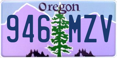 OR license plate 946MZV