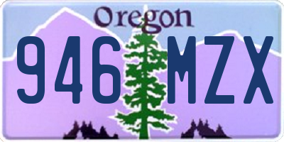 OR license plate 946MZX