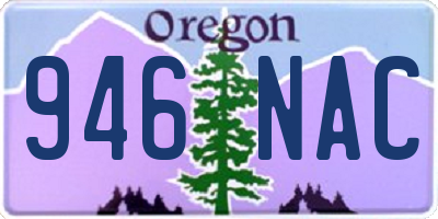 OR license plate 946NAC