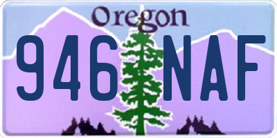 OR license plate 946NAF