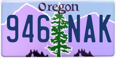 OR license plate 946NAK