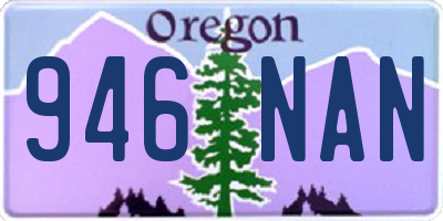 OR license plate 946NAN