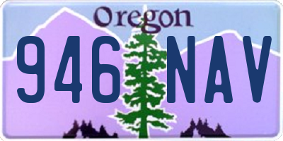 OR license plate 946NAV