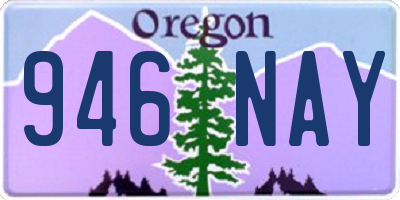 OR license plate 946NAY