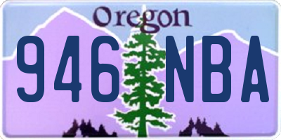 OR license plate 946NBA