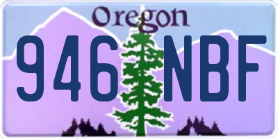 OR license plate 946NBF
