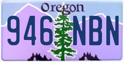 OR license plate 946NBN