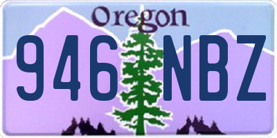 OR license plate 946NBZ