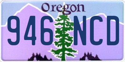 OR license plate 946NCD