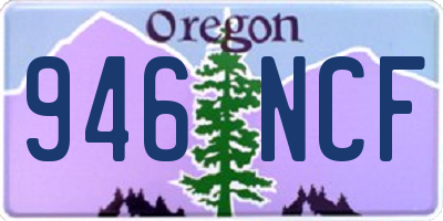 OR license plate 946NCF