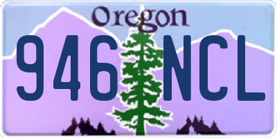 OR license plate 946NCL