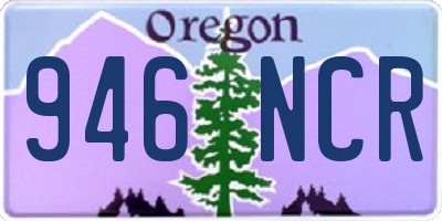 OR license plate 946NCR