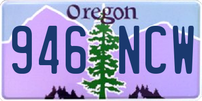 OR license plate 946NCW