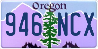 OR license plate 946NCX