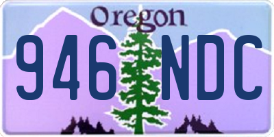 OR license plate 946NDC