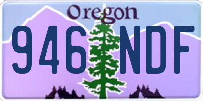 OR license plate 946NDF
