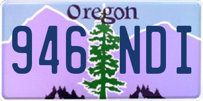 OR license plate 946NDI