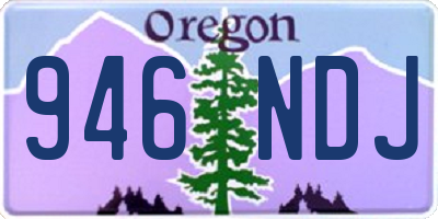 OR license plate 946NDJ