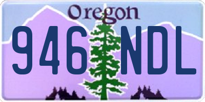 OR license plate 946NDL