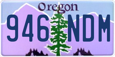 OR license plate 946NDM