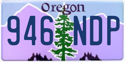 OR license plate 946NDP