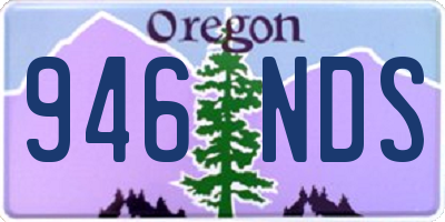 OR license plate 946NDS