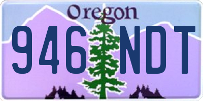OR license plate 946NDT