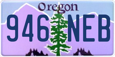OR license plate 946NEB