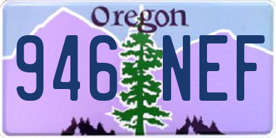 OR license plate 946NEF