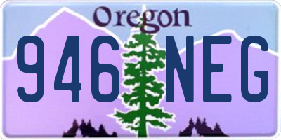 OR license plate 946NEG