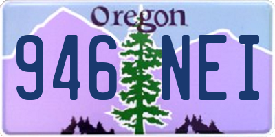 OR license plate 946NEI
